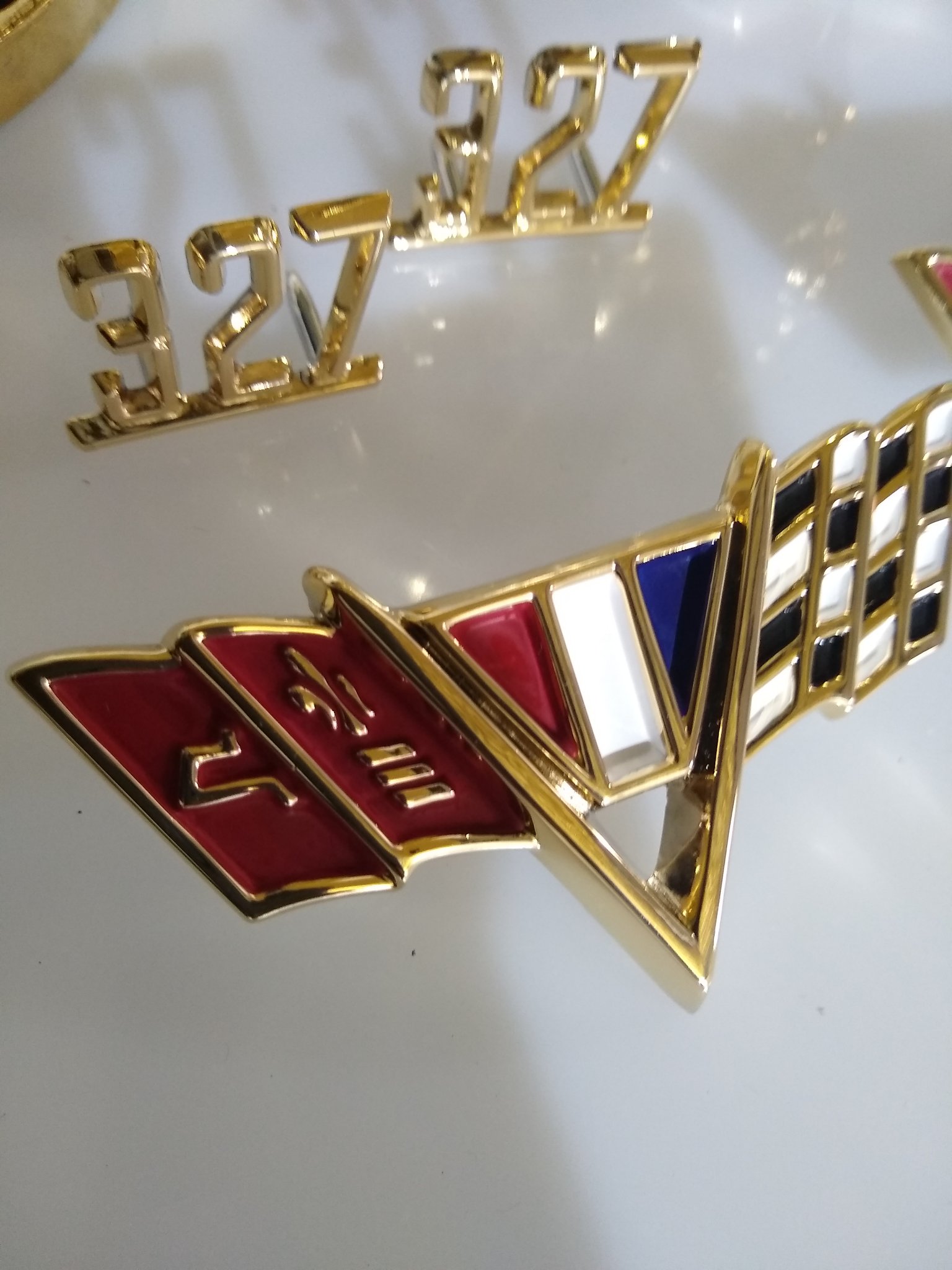 ChromeKarats gold plating work — Gold Headlight Bezels — Mirror Finish
